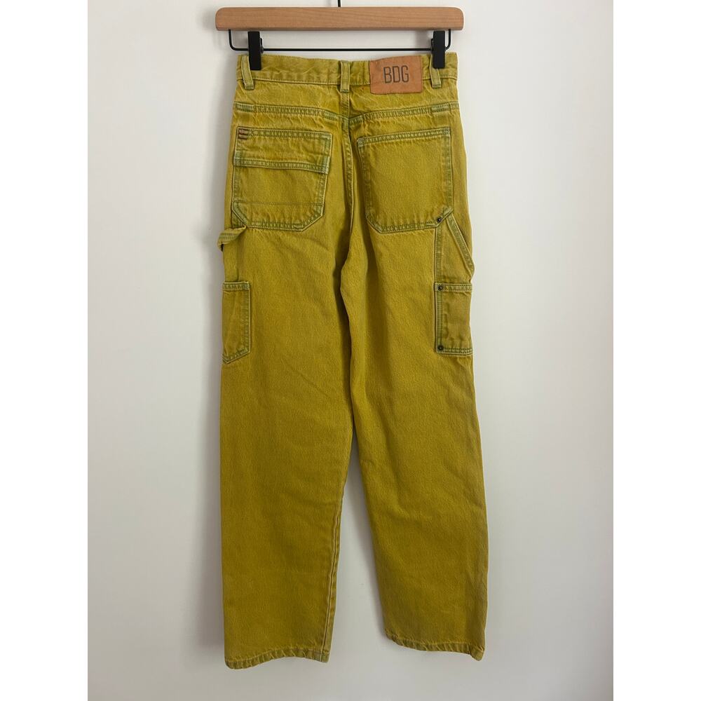 Urban Outfitters BDG High‑Rise Carpenter Yellow Denim Jeans Size 24 Relaxed Fit - Picture 5 of 8